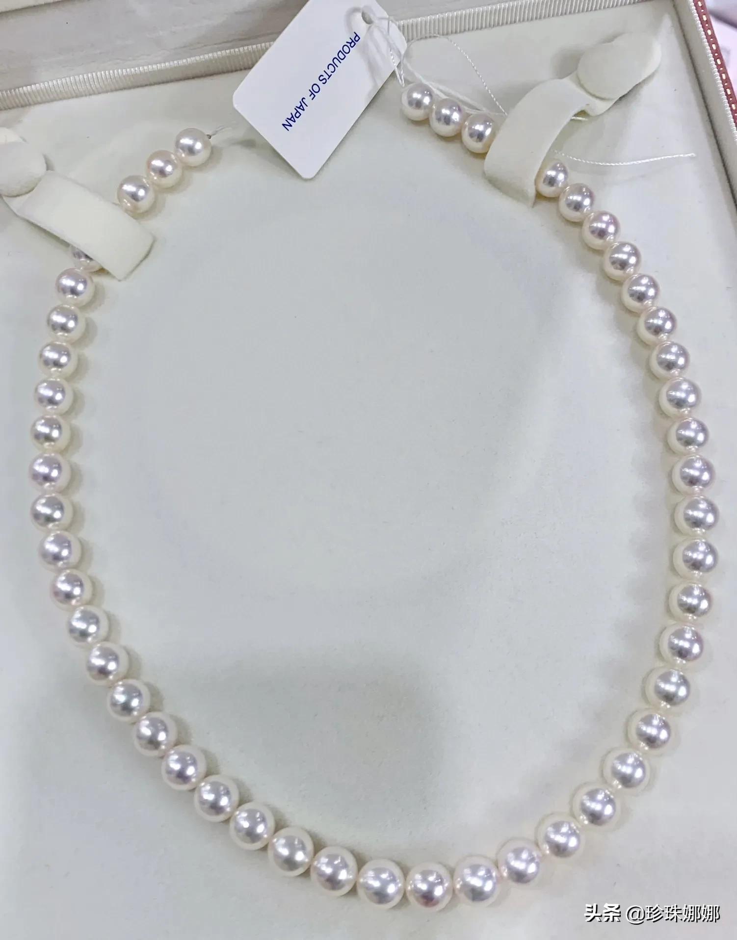 顶级akoya金裸珠,8-8.5的akoya珍珠有多大