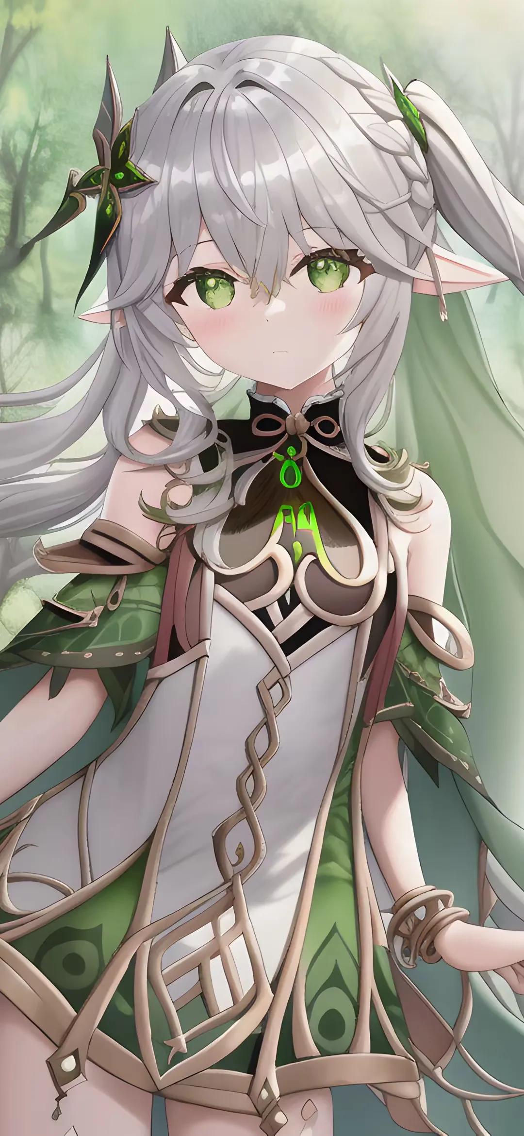 红衣佳人动漫壁纸,二次元壁纸之绿衣佳人