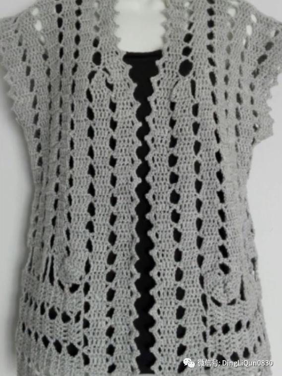 针织钩花外套开衫,钩针开衫外套最新款式图片