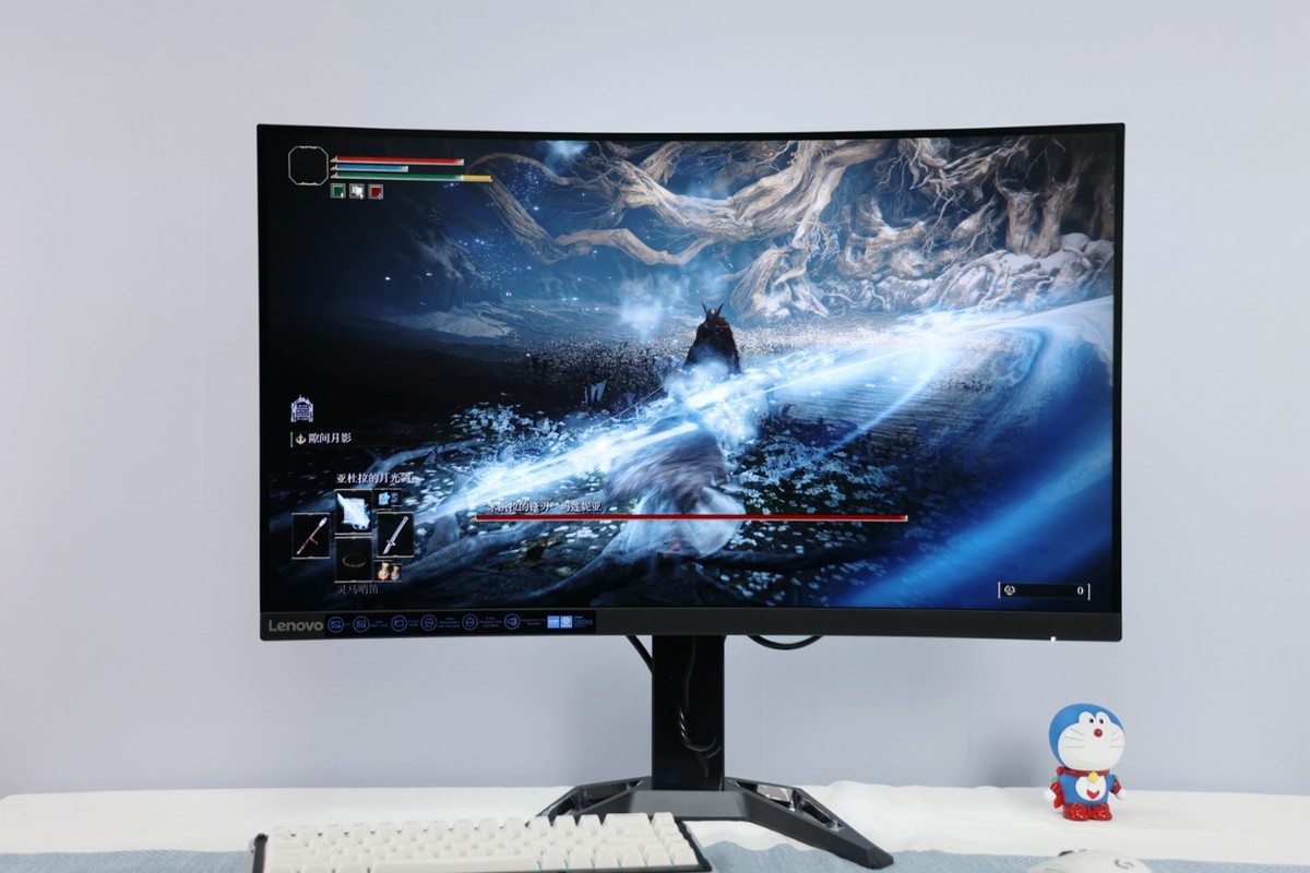 大屏幕看足球赛,联想g32qc显示器