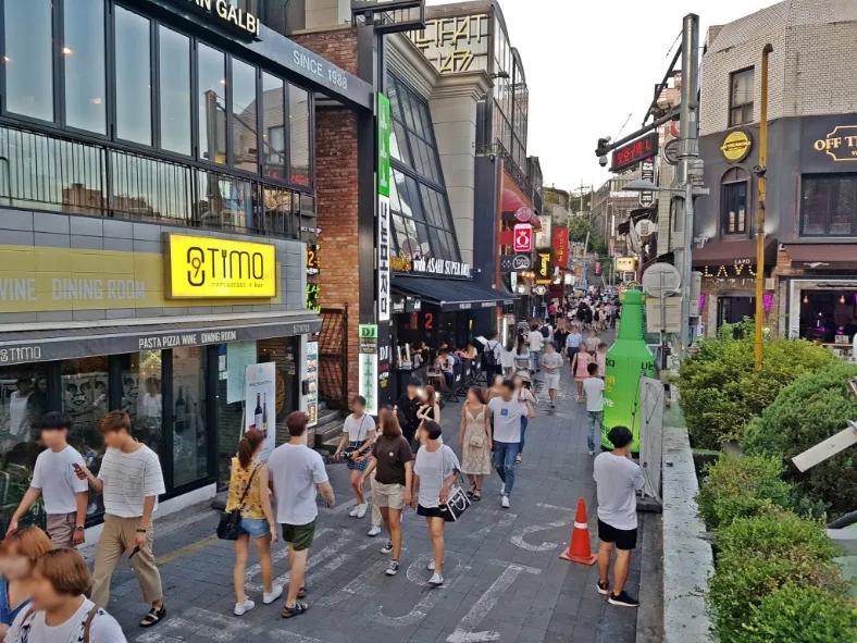 韩国梨泰院现场实景,韩国首尔梨泰院富人区别墅