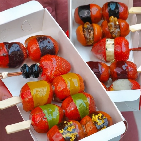 mini网红糖葫芦西安,迷你糖葫芦图片大全