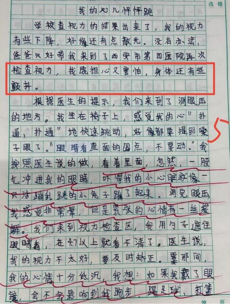 有关于心儿怦怦跳的作文,小学作文心儿怦怦跳