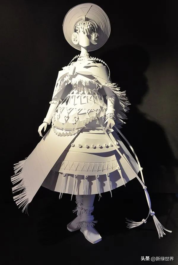 纸艺作品绘画,千变万化的纸艺术作品