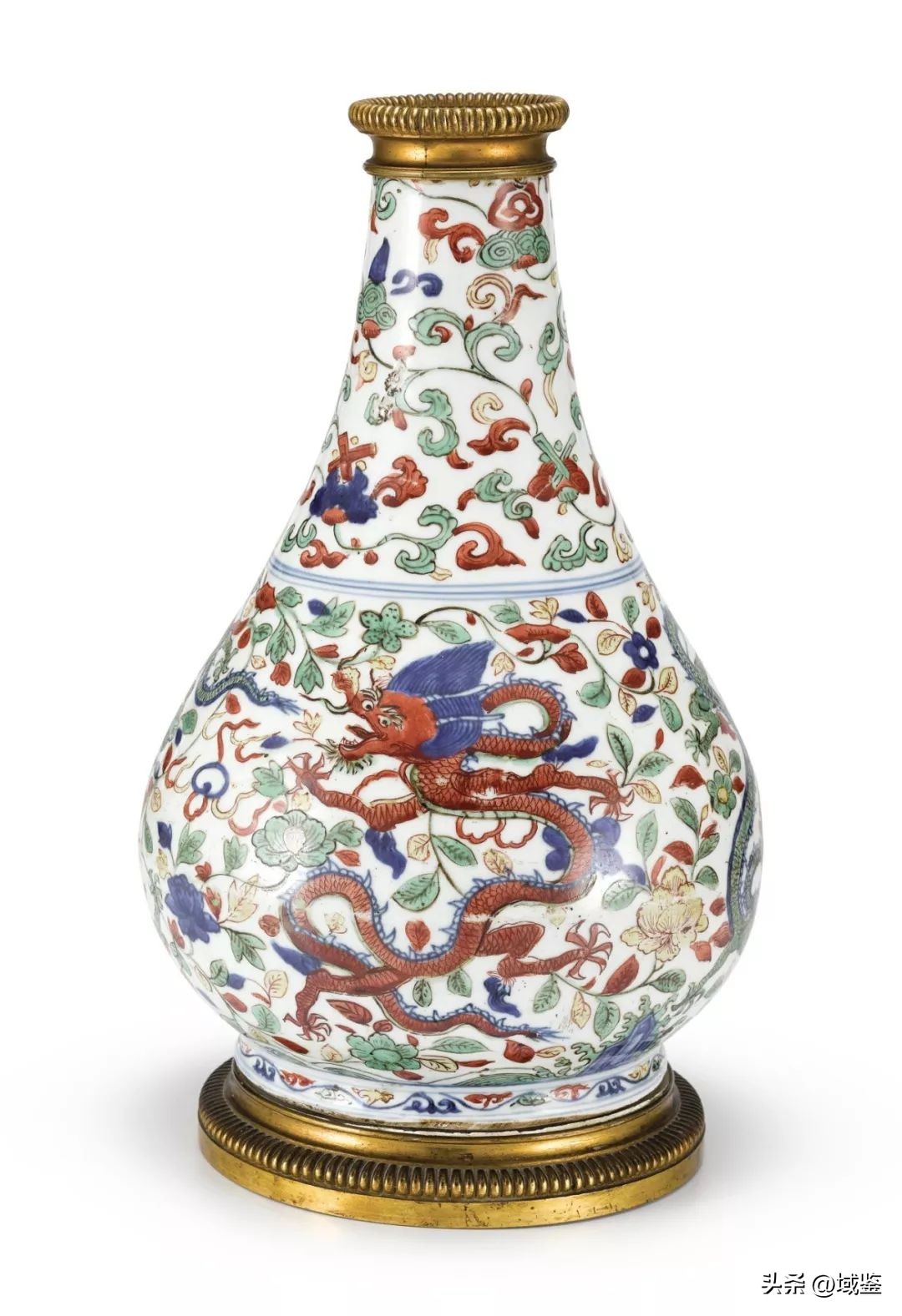 釉上五彩,釉上五彩富贵花