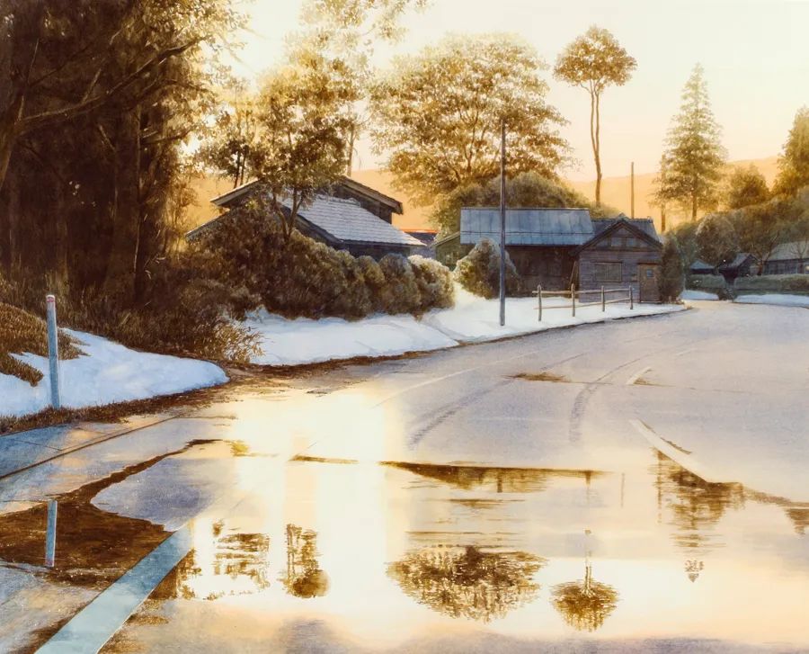 这组水彩风景清新而明亮,充满仙气的水彩世界