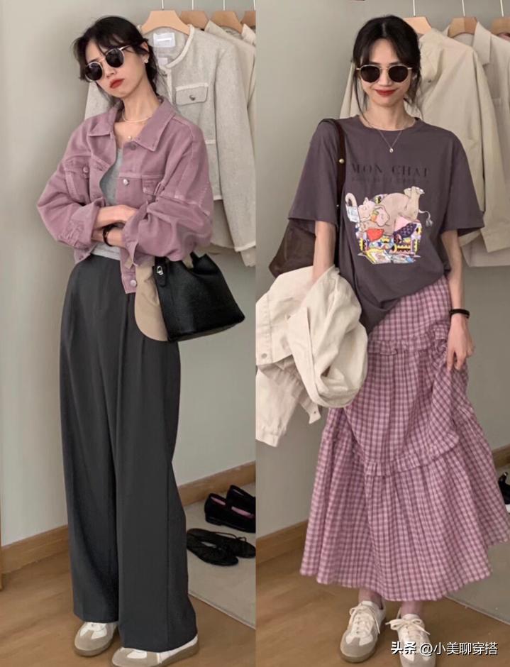 新潮减龄的穿搭清新柔美有看点,33套初秋简约搭配减龄不失女人味