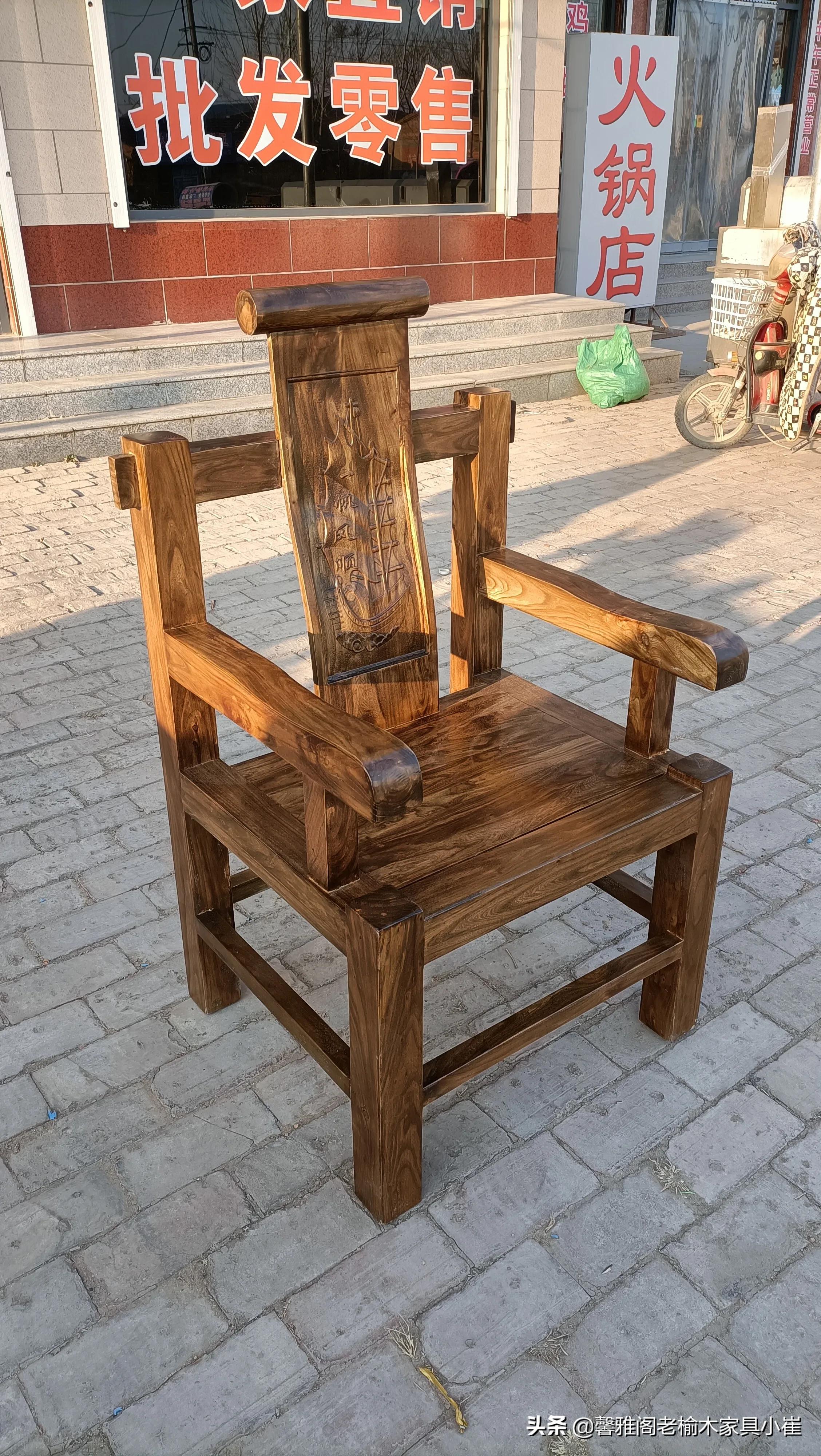 老榆木中式茶道桌价格,老榆木茶桌椅一体