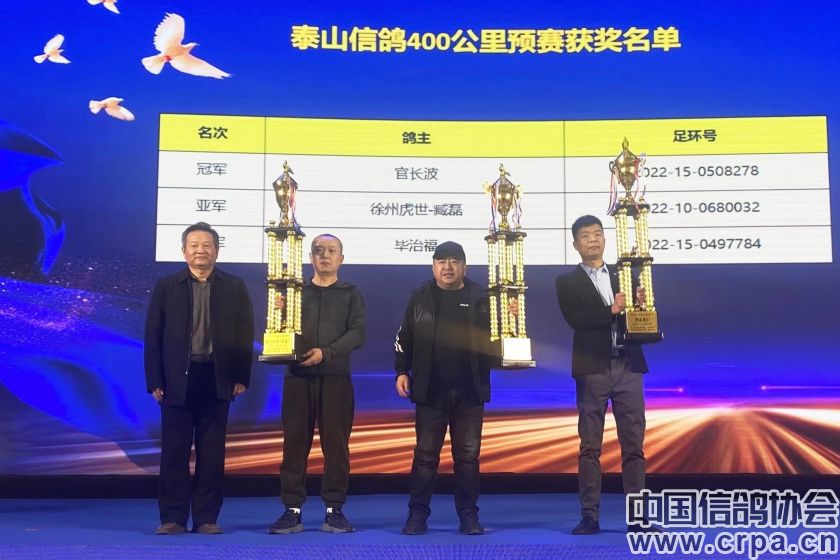 共襄盛举，再创佳绩2022年“洲际杯”泰山信鸽站颁奖典礼隆重举行