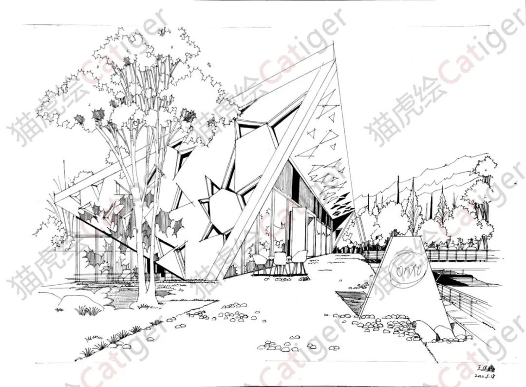 猫虎画,猫虎绘画