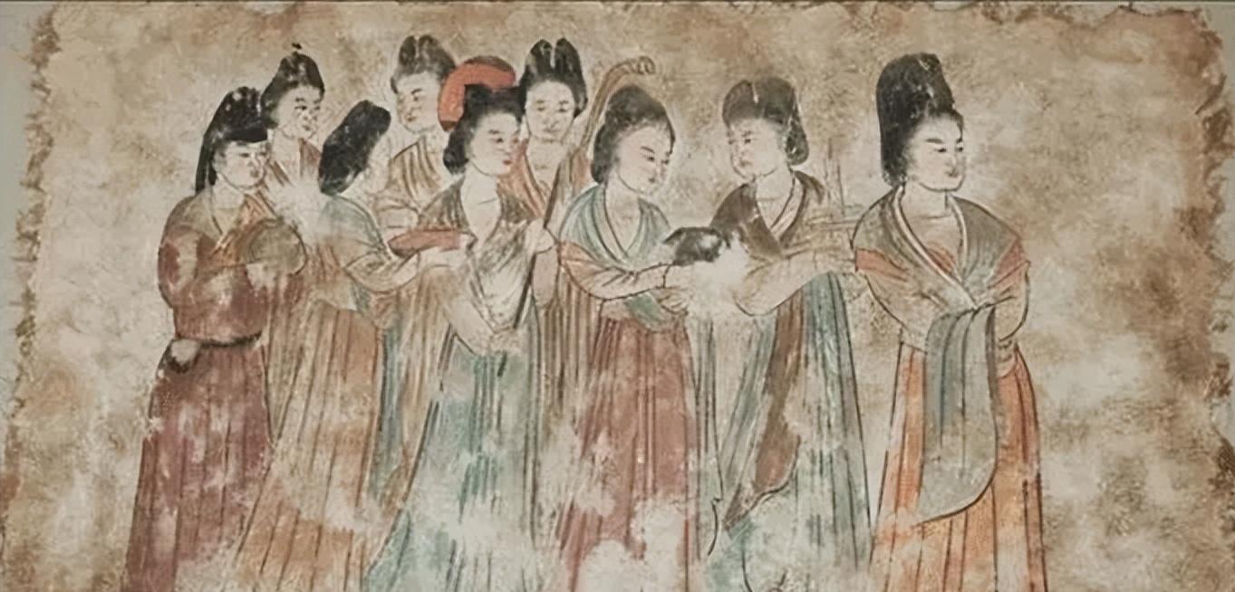 唐代贵族妇女服装分析,唐朝妇女服饰色彩