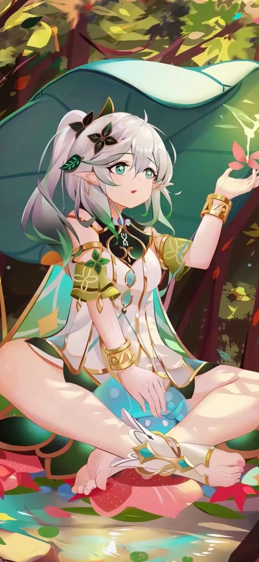 红衣佳人动漫壁纸,二次元壁纸之绿衣佳人