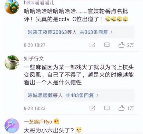 央媒终于出手,央媒点评的哪六位明星