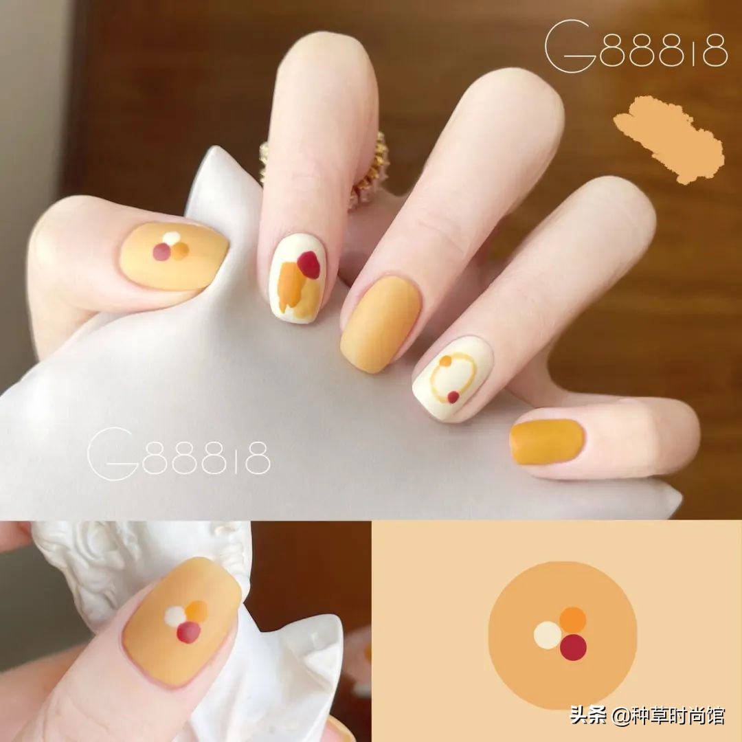 秋冬超显白高级感美甲,春日美甲图片最新款百搭