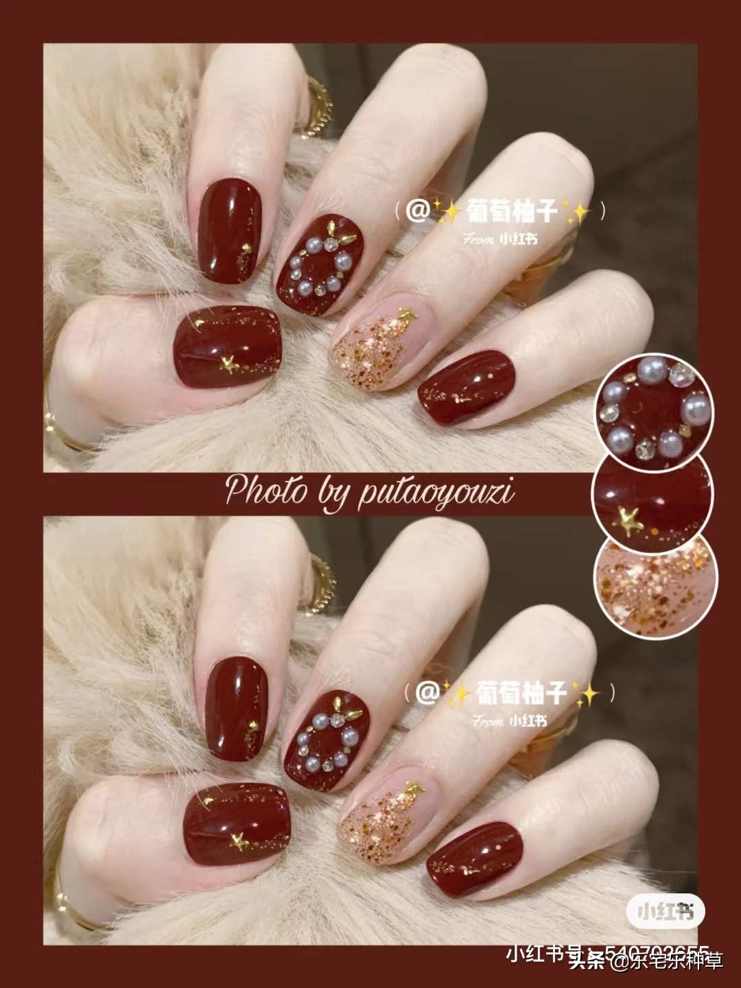 美到惊艳的红色美甲,美到窒息的美甲款式图