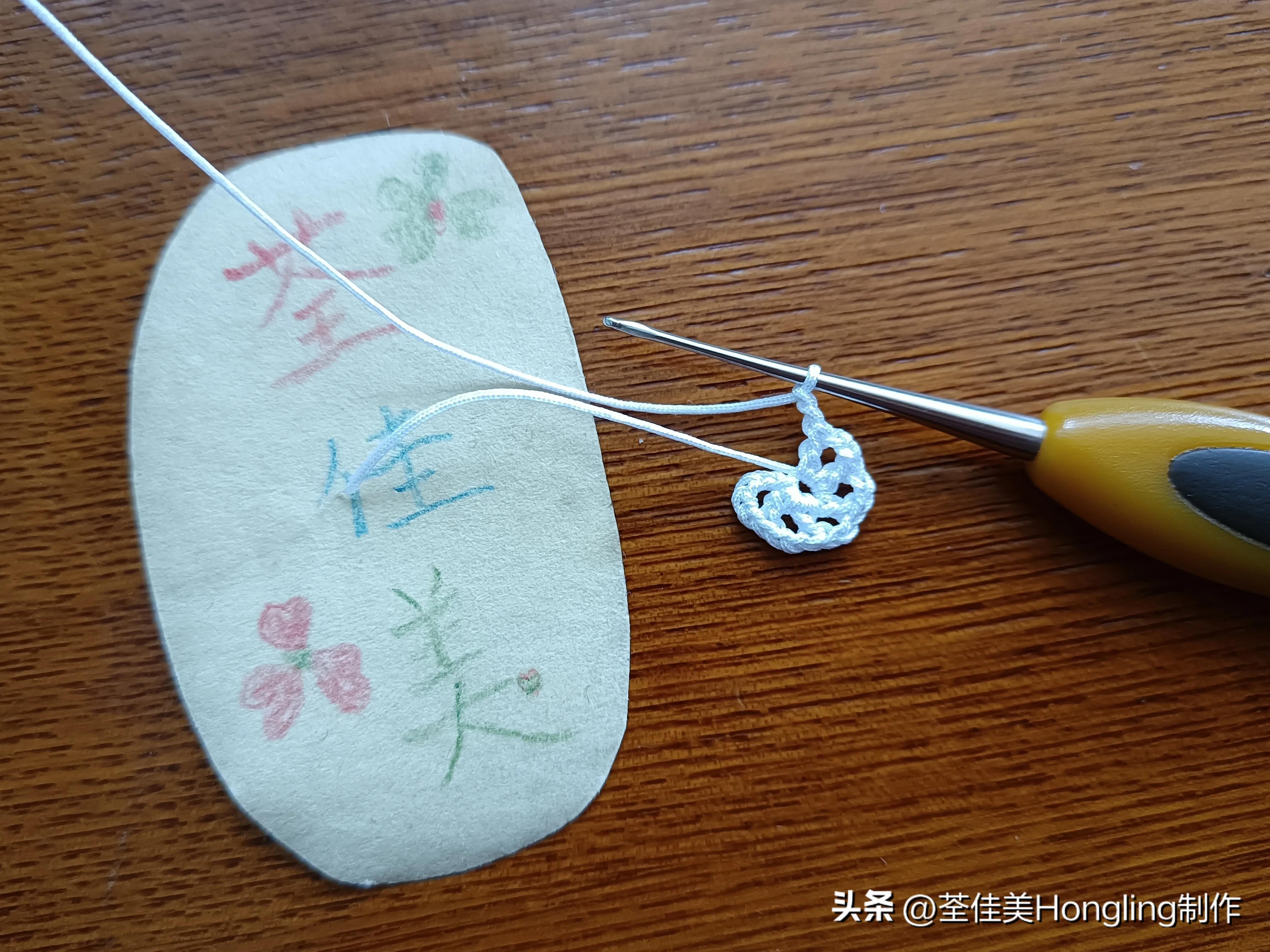 钩针钩织网格花样视频教程,钩针钩织菱形网格花样视频教程