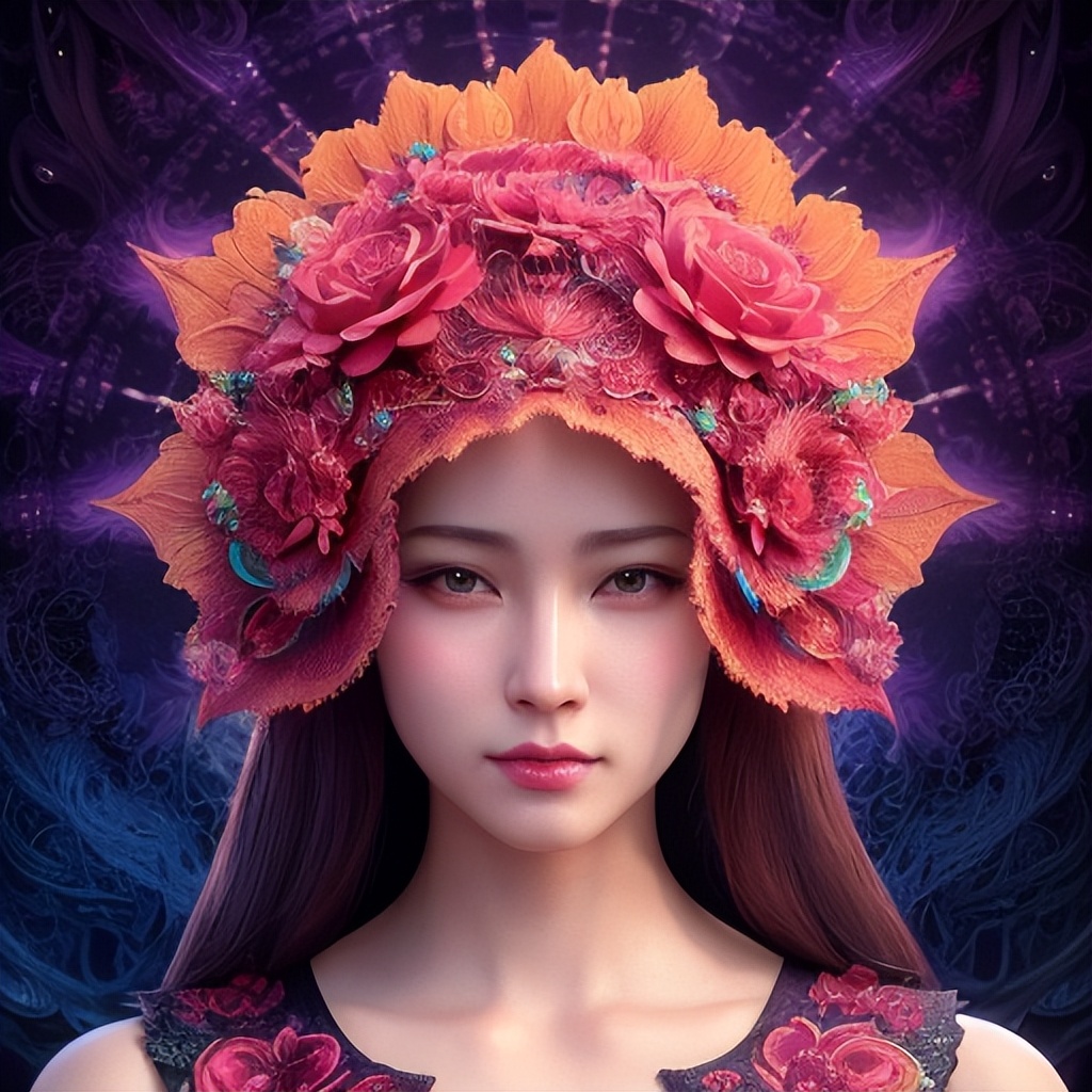 五彩的心创意美术,那些惊艳的ai绘画