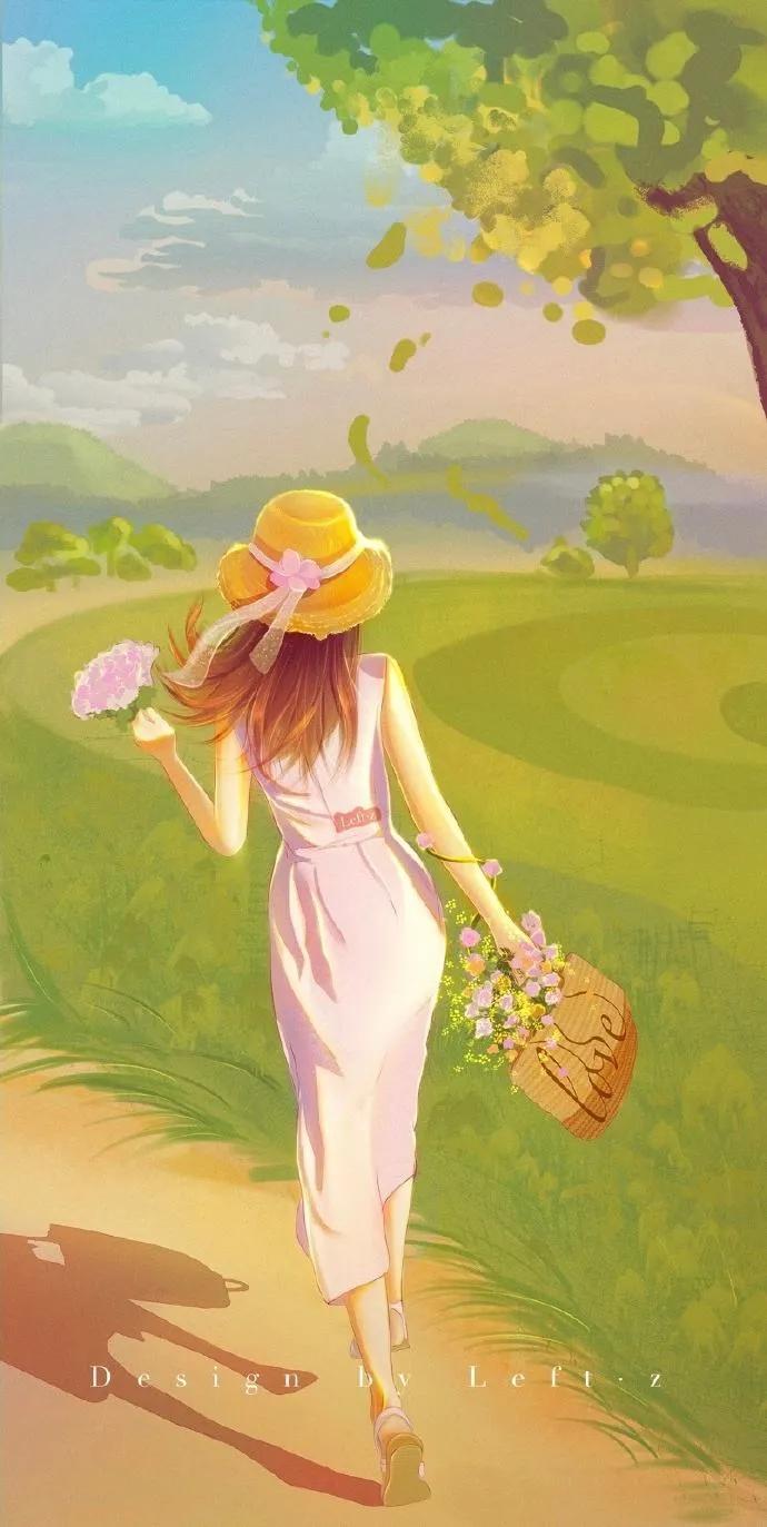 唯美动漫手绘壁纸,壁纸大全唯美手绘女生