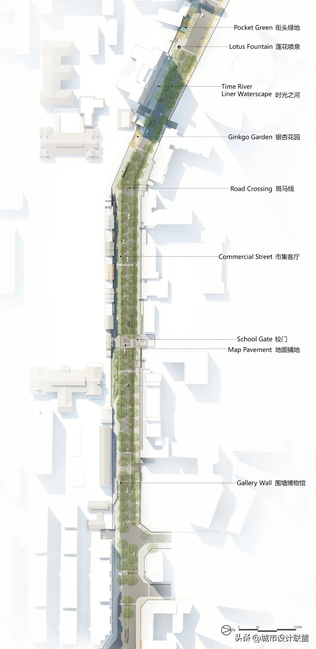 城市微更新街区改造,街区改造对比效果图