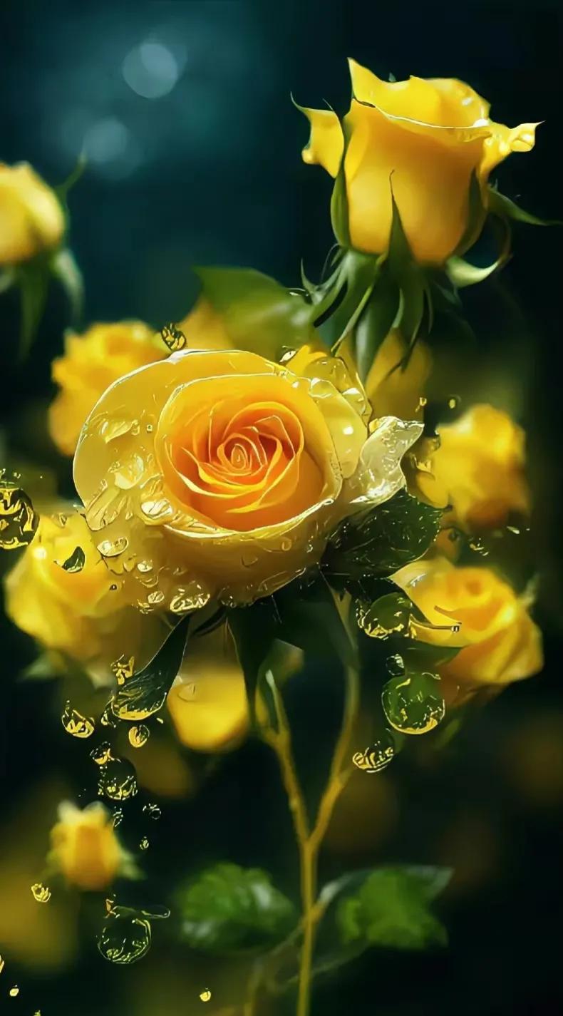 漂亮又好看的珍珠玫瑰花,五颜六色的玫瑰花好漂亮啊