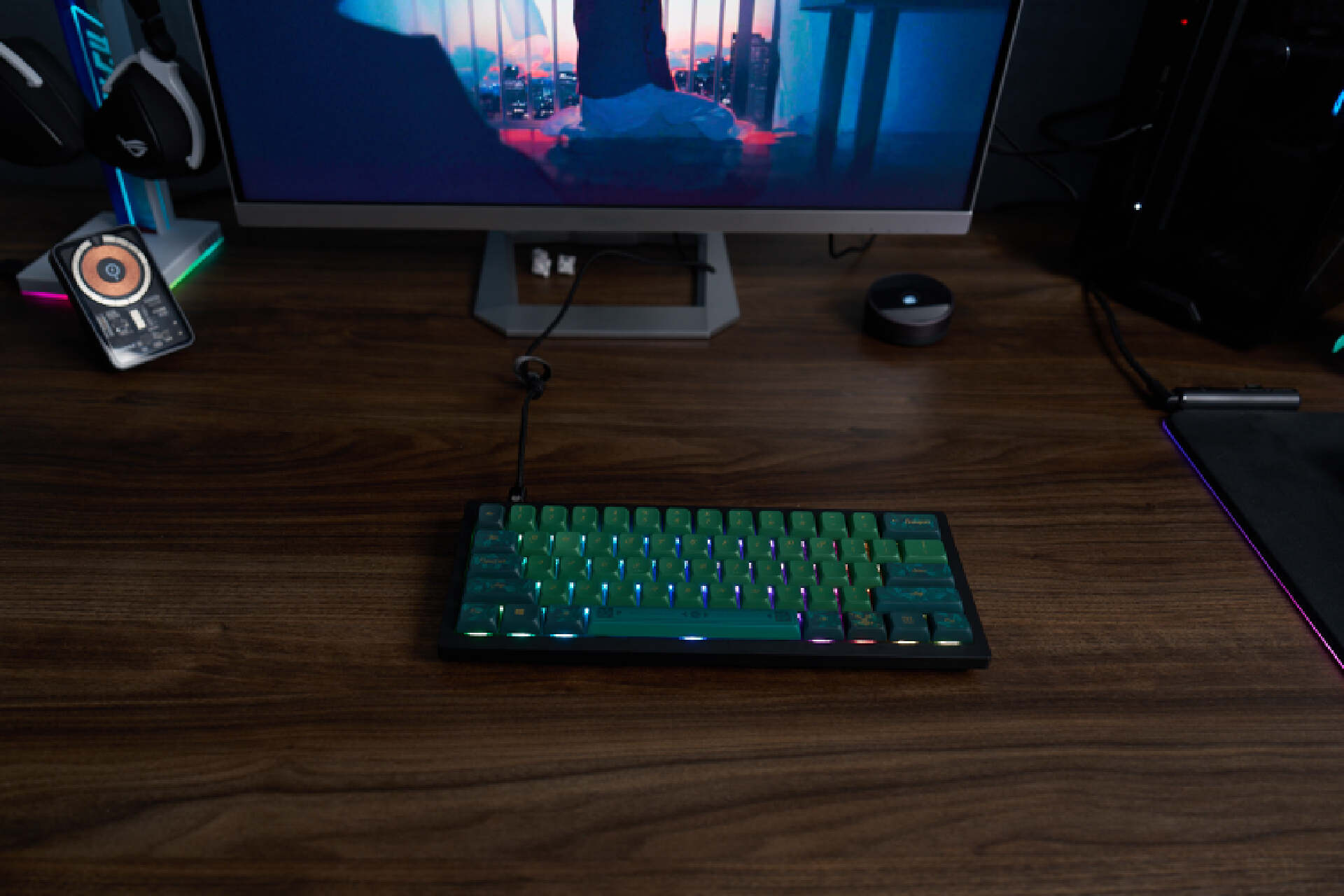 渴创V4键盘套件，除了不是无线连接，性价比很高