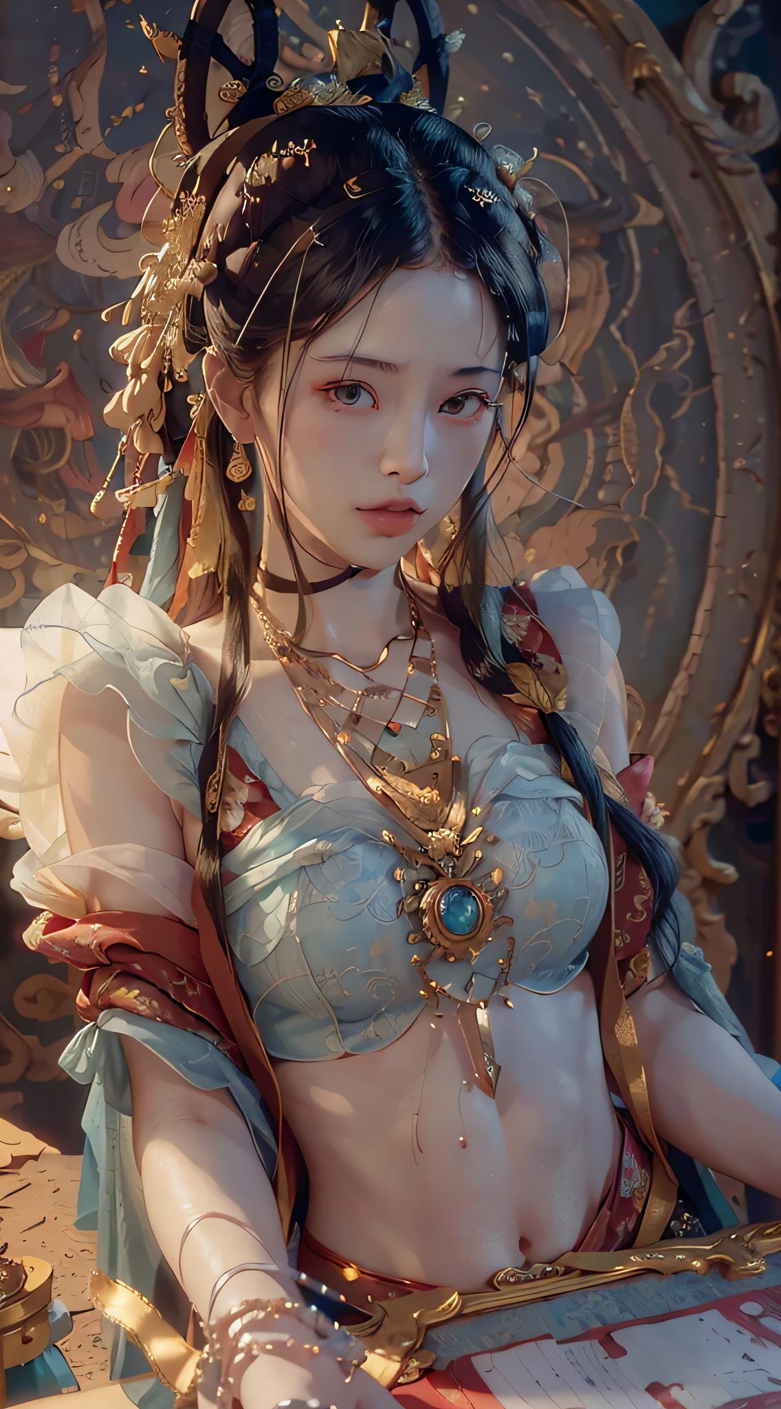 古风帝王美女壁纸图片,古风真人壁纸高清唯美女