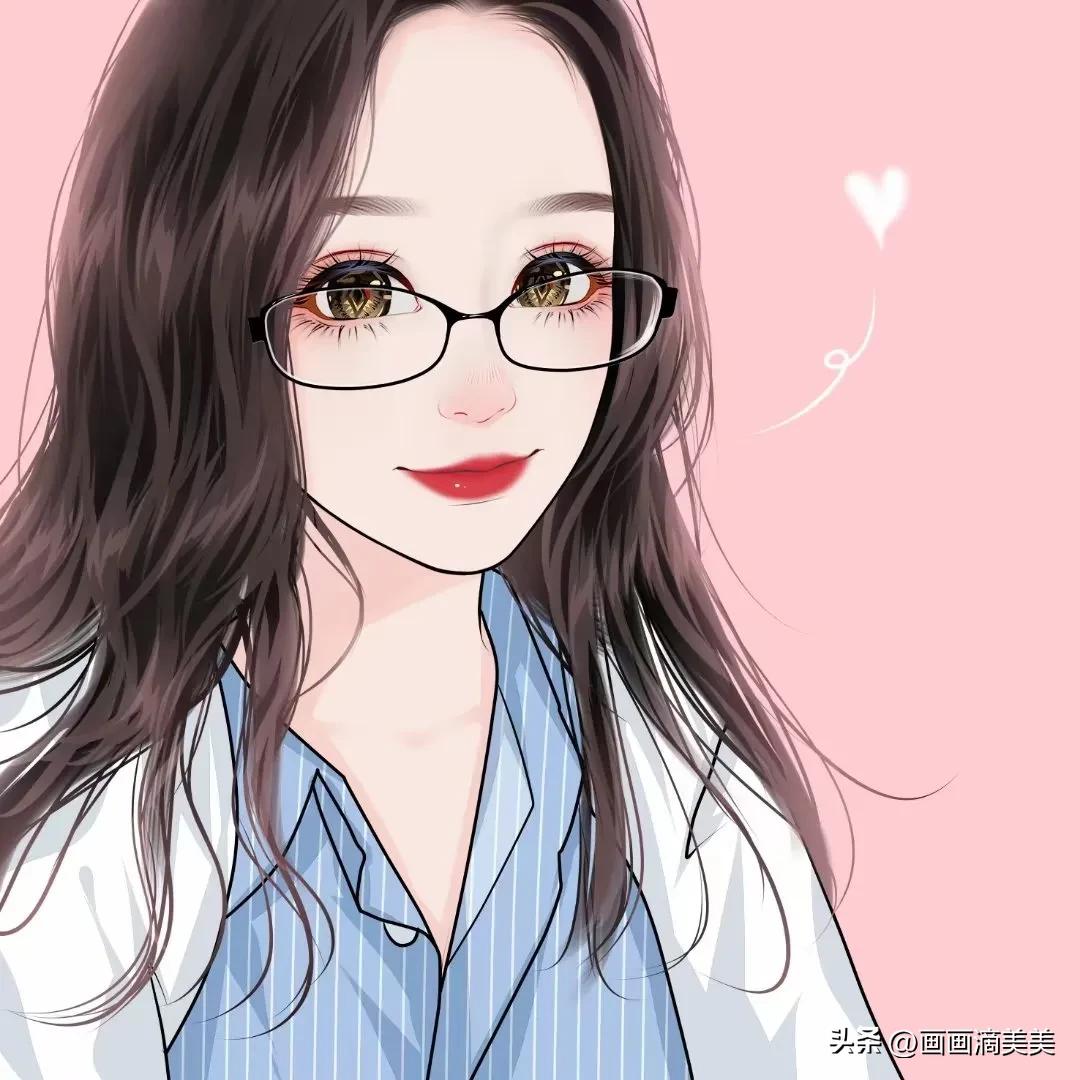 最新女生手绘头像高级质感,高颜值手绘头像女生复古