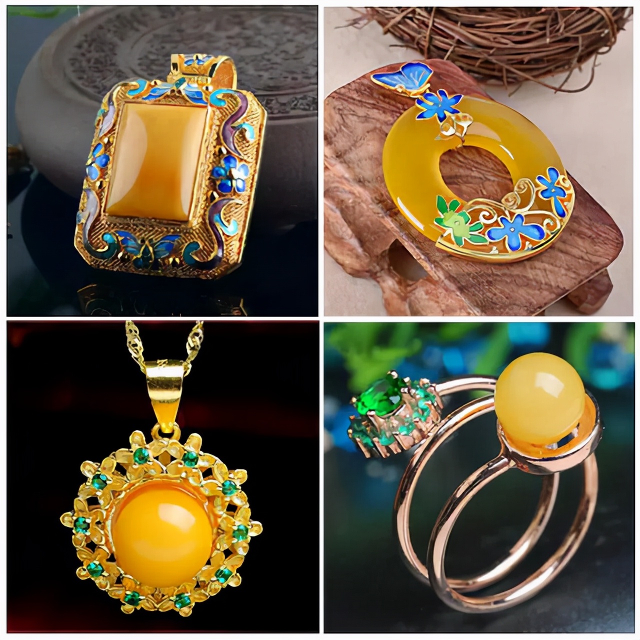 深圳琥珀博物馆典藏仿古龙凤蜜蜡,琥珀蜜蜡全品类