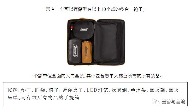 一个拉杆箱就能去露营，Coleman出新品了