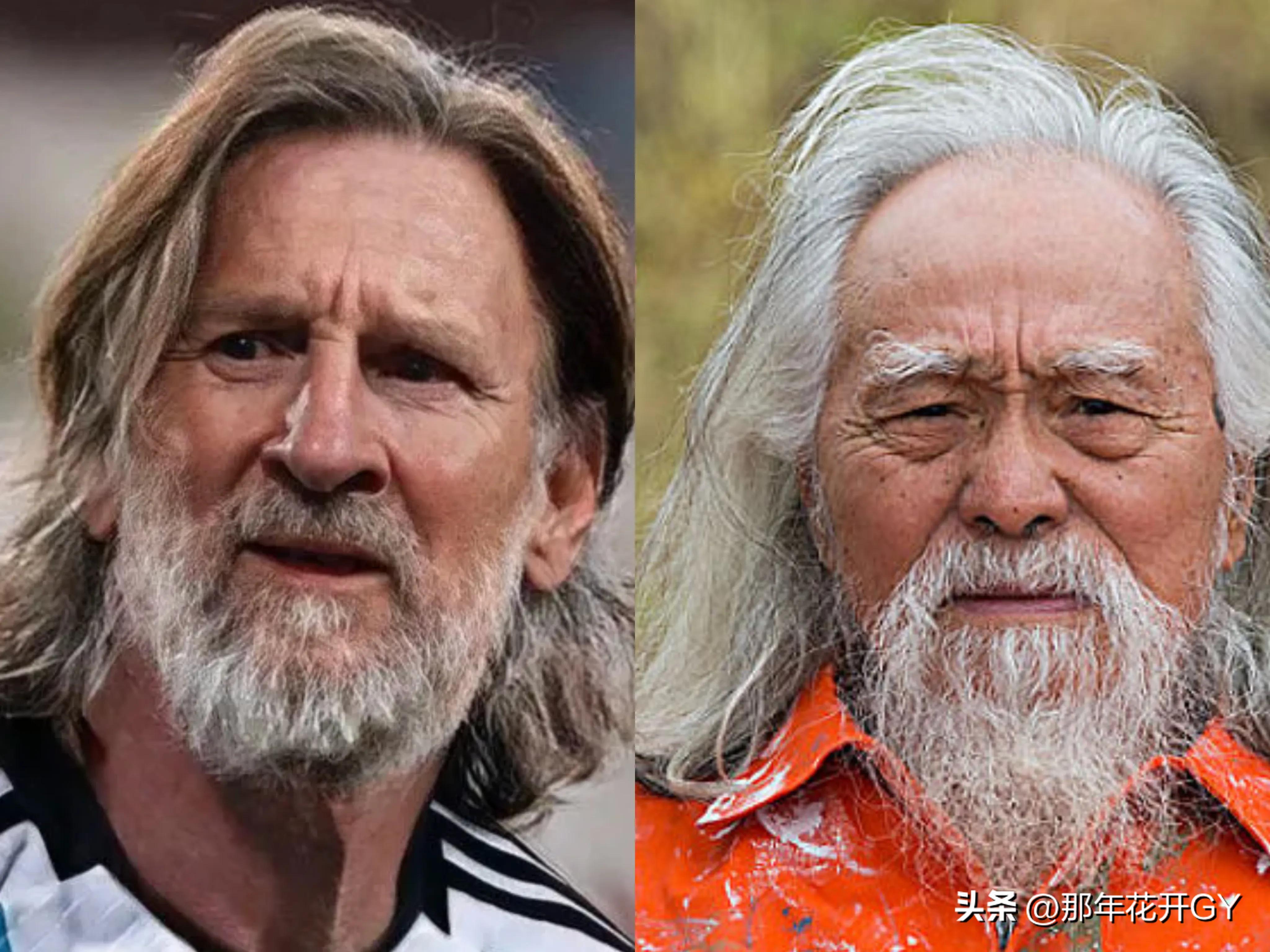 老梅西和年轻梅西同框,梅西老年照