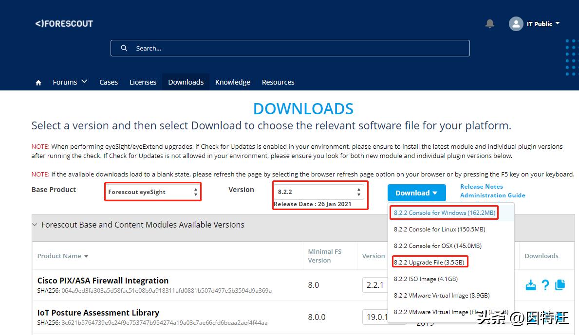 公司的ForeScoutCounterACT准入系统的升级步骤