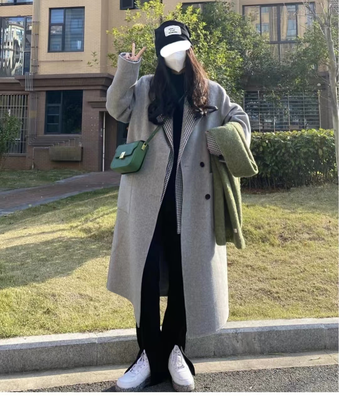 19套长款大衣内搭推荐,层次分明显高显瘦