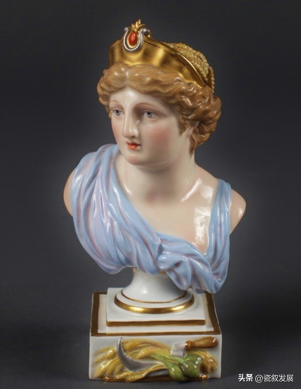 欧洲瓷器之祖-梅森Meissen制瓷厂-古代希腊众神半身像系列