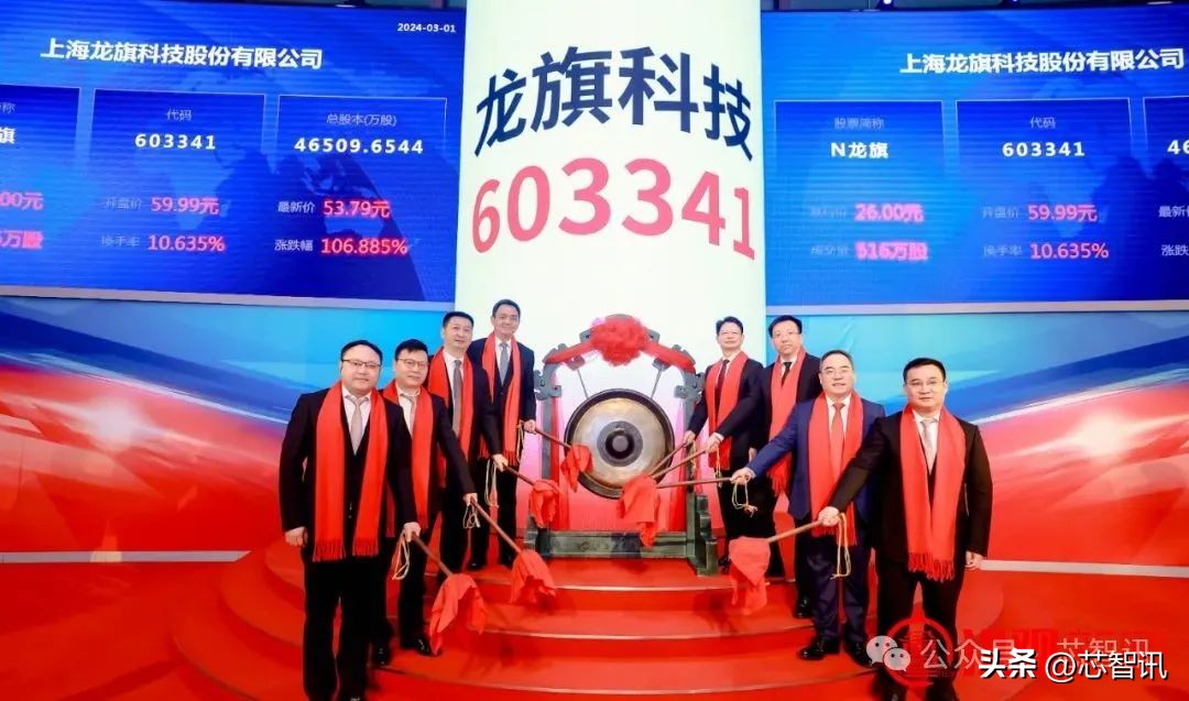 龙旗科技上市首日涨幅限制,龙旗电子和小米