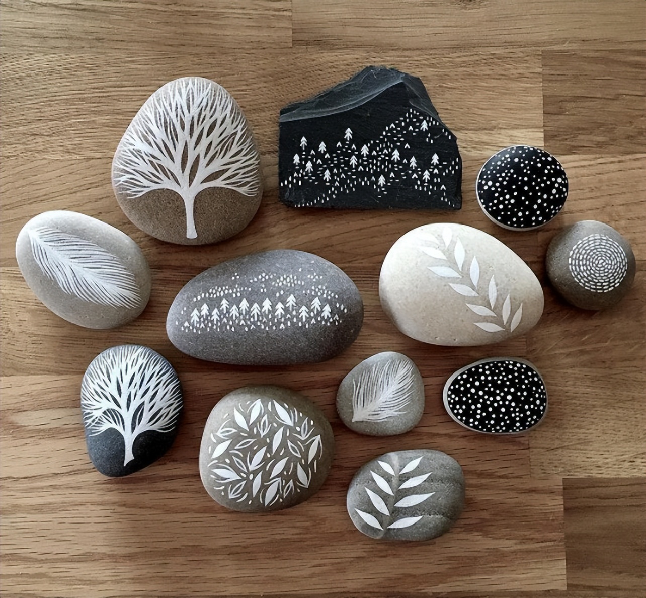 创意石头画简单儿童,石头画创意简单