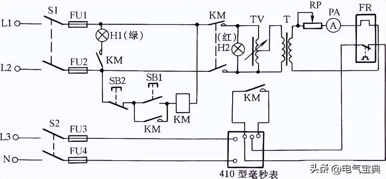 电气二次接线图及原理,高压带电显示器电气原理接线图