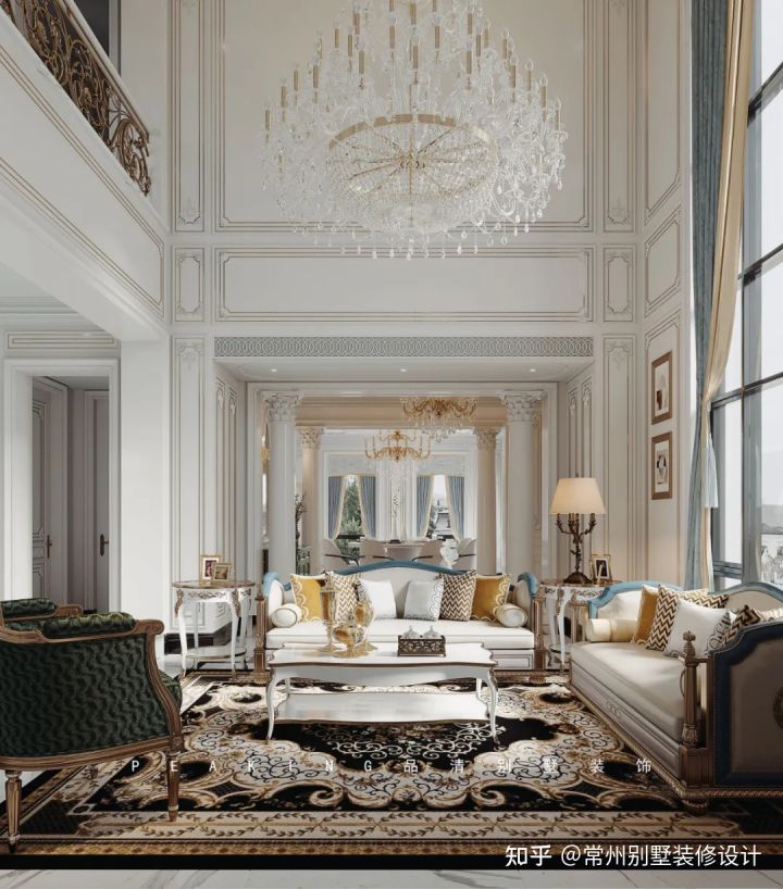 常州中式别墅装修风格设计案例,常州500平别墅装修