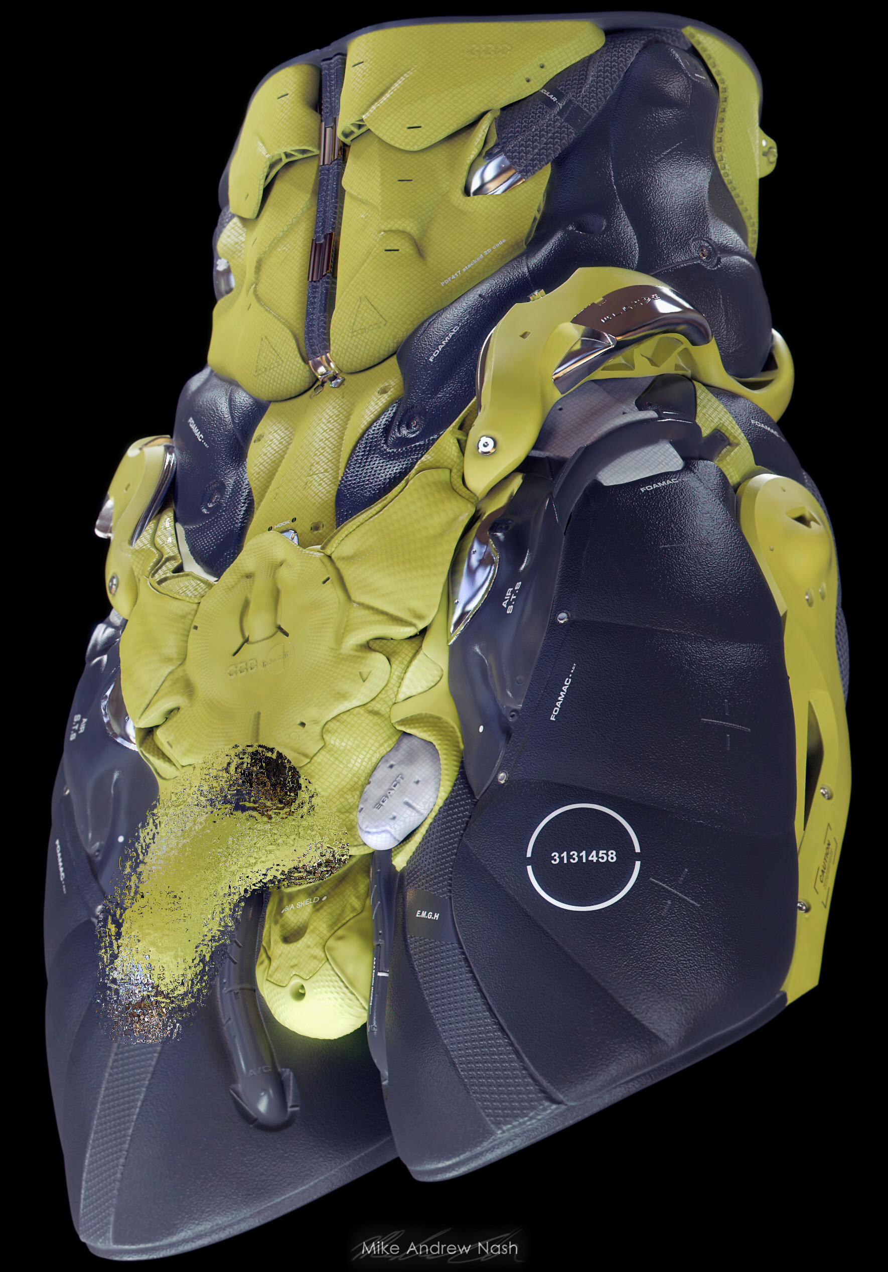 COOL!令人叹为观止的精密机甲穿戴设备｜设计师mikenash作品欣赏