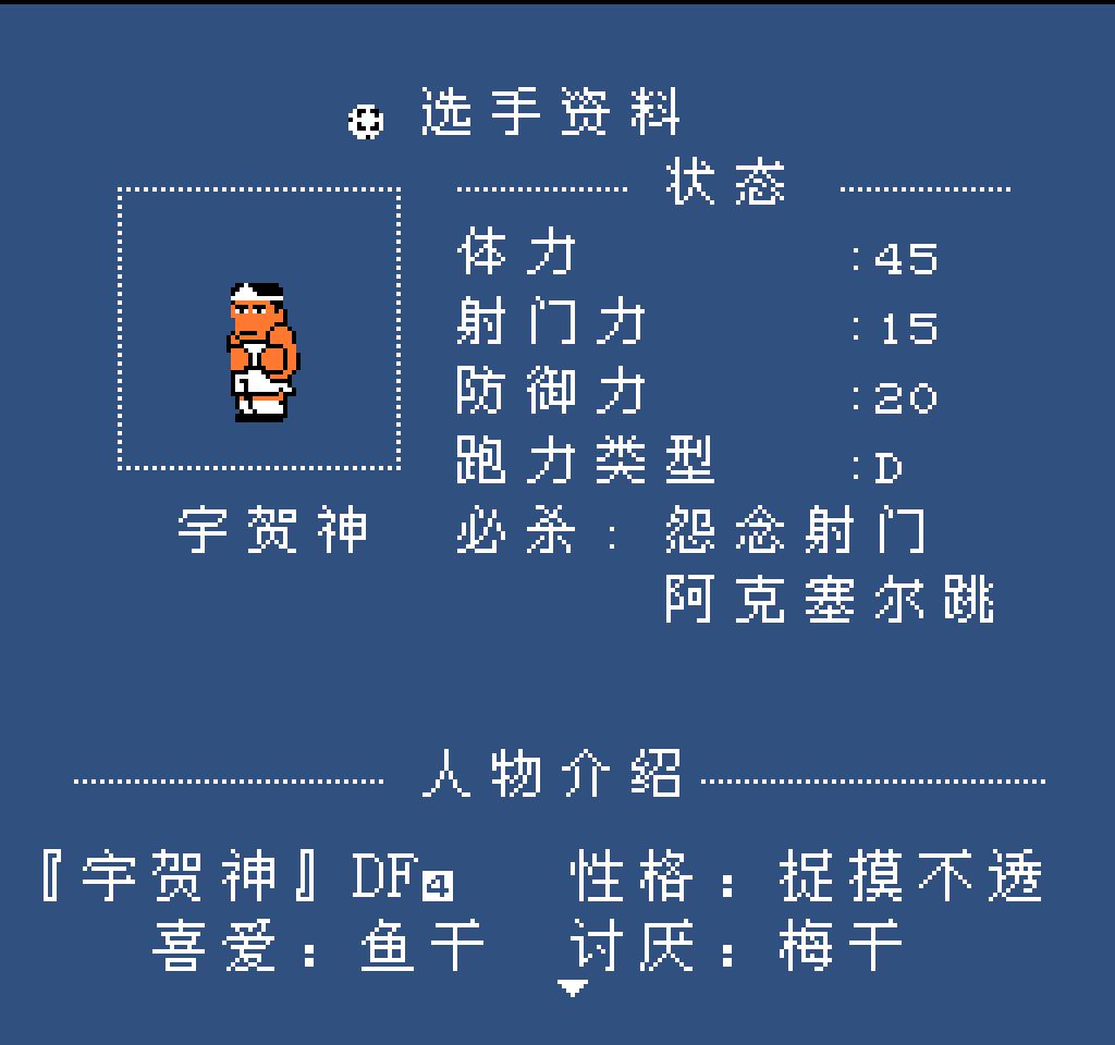 fc热血足球人物介绍,fc热血足球最强的球队
