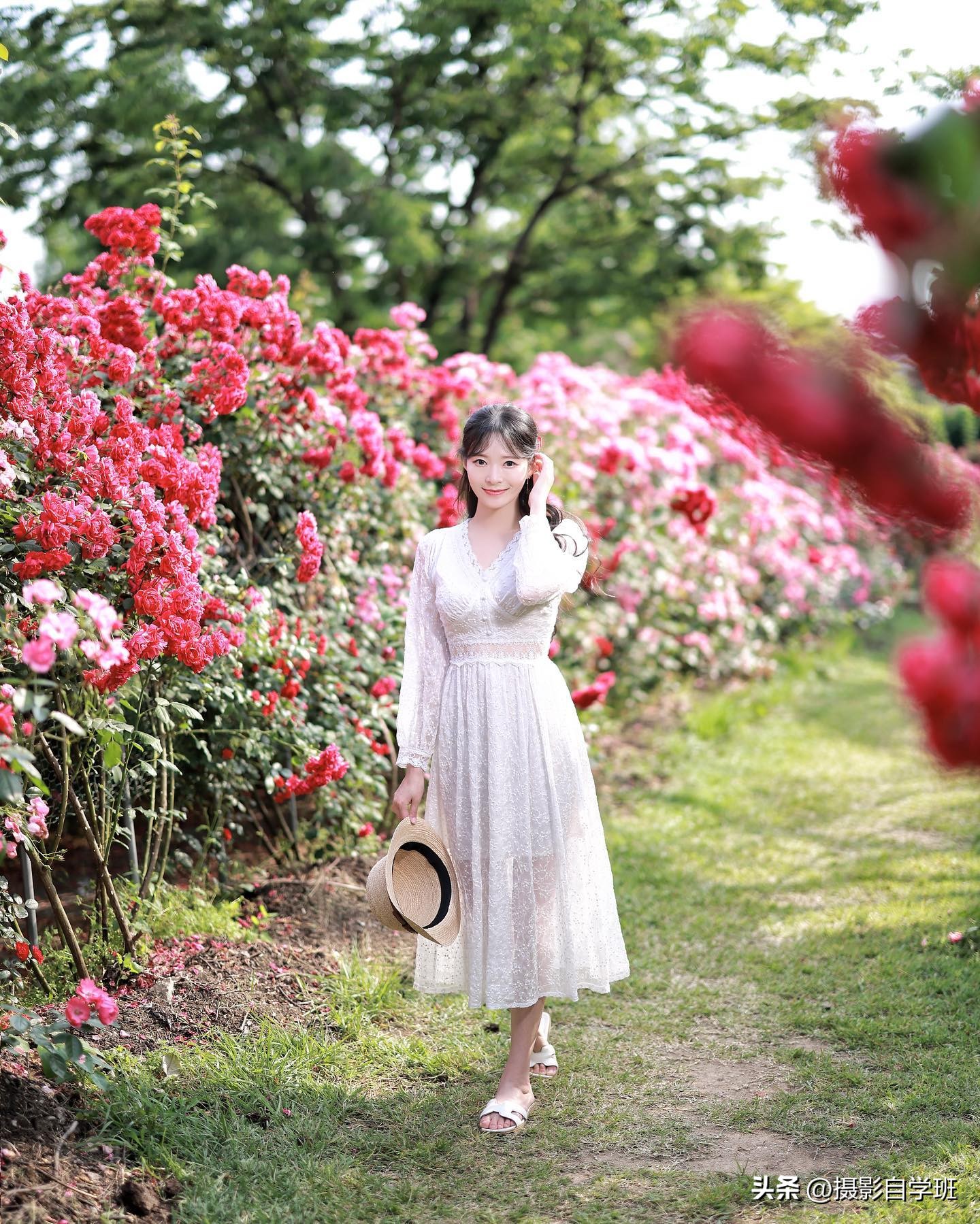 夏日人像摄影姿势摆拍教程,夏天摄影拍照技巧