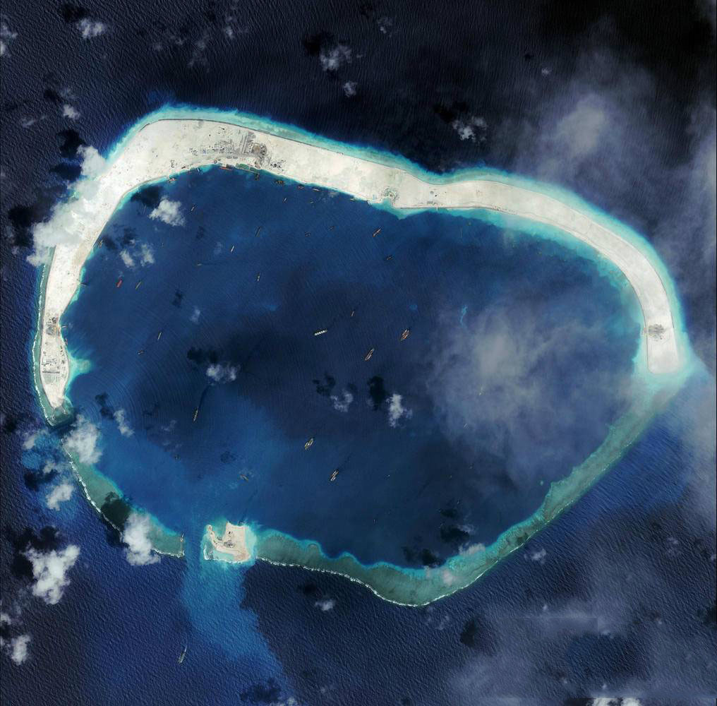 南海造岛工程美济岛,中国南海造岛美济岛图片