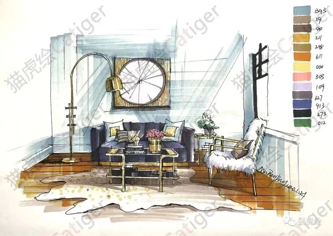 猫虎画,猫虎绘画