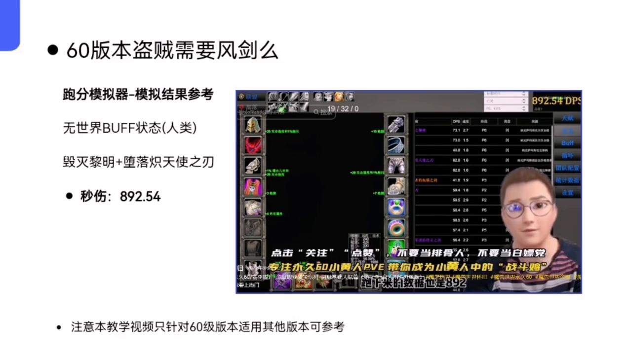 魔兽世界60级版本盗贼攻略,魔兽世界永久60级盗贼pvp道具