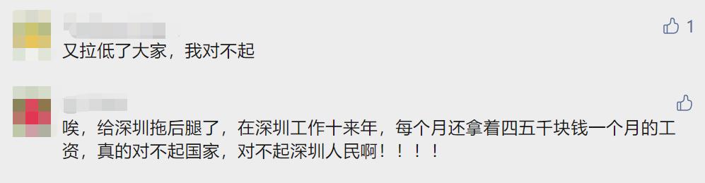 深圳平均月薪10605元,深圳平均工资1万的占比