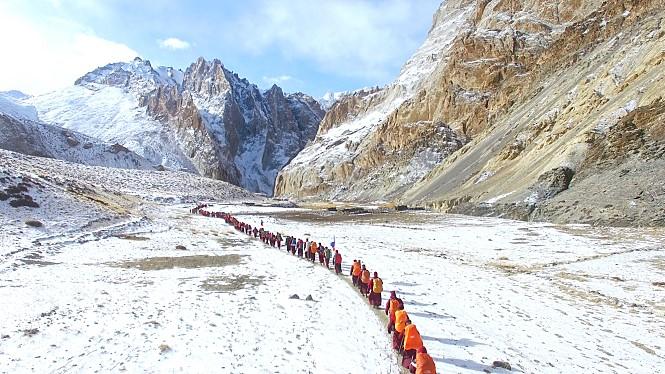 尼姑苦行僧徒步行走,一个出家尼姑的艰辛出家经历