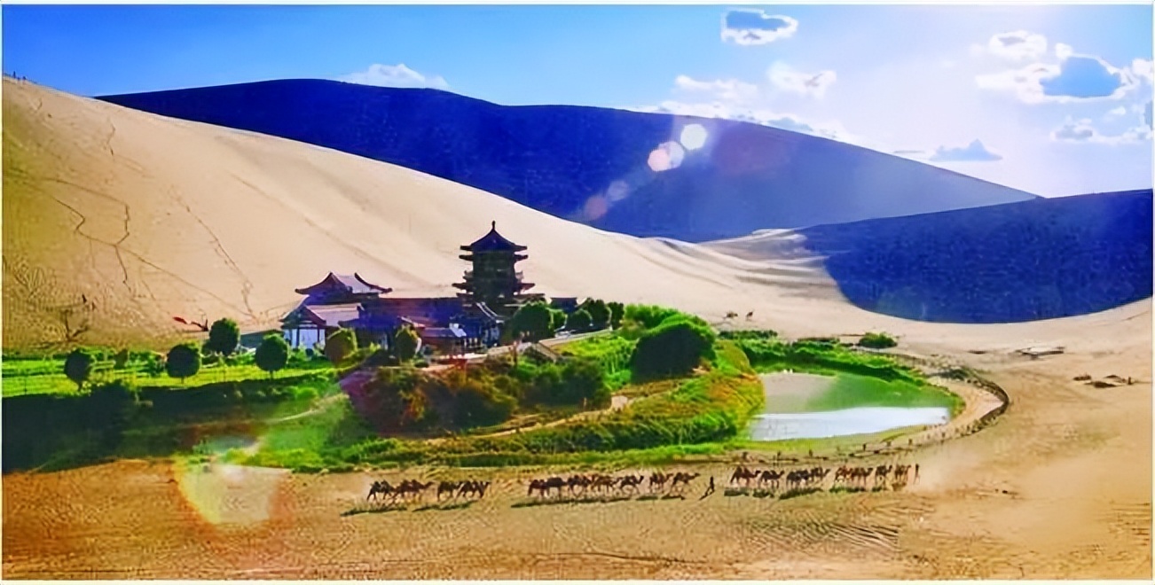 鸣沙山月牙泉游记,鸣沙山月牙泉海边