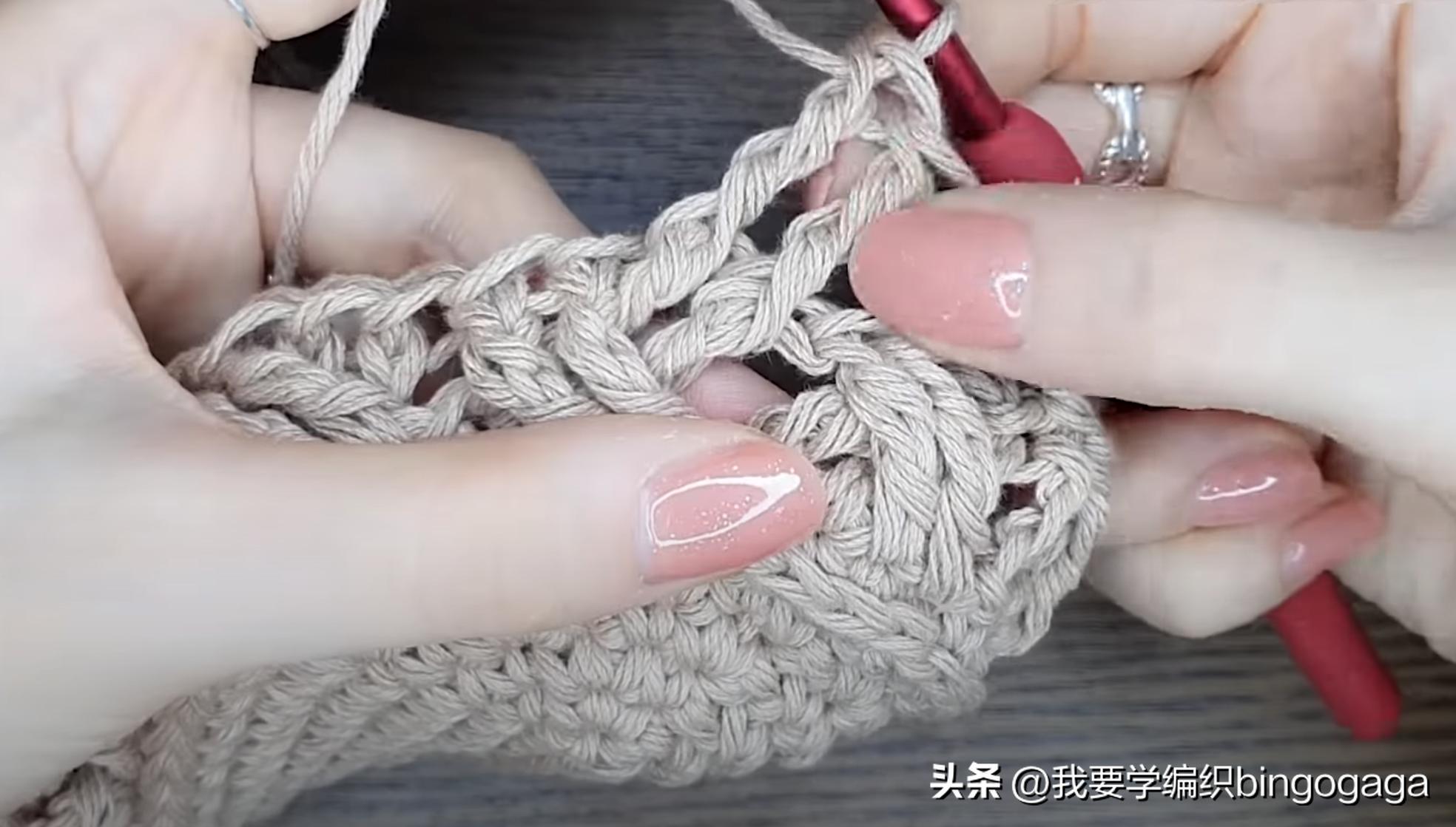 百搭时尚美人包编织教程,祖母方格包包的编织教程