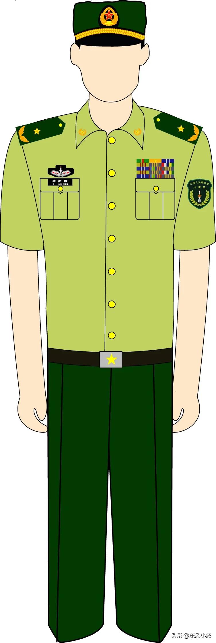 07式军装服役了几年,第一年火箭军军服照片