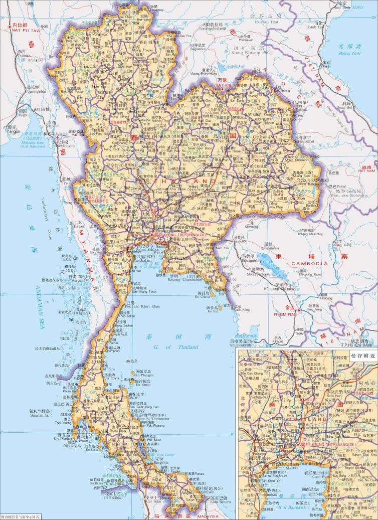 泰国普吉岛旅游地图全图,泰国普吉岛旅游地图高清