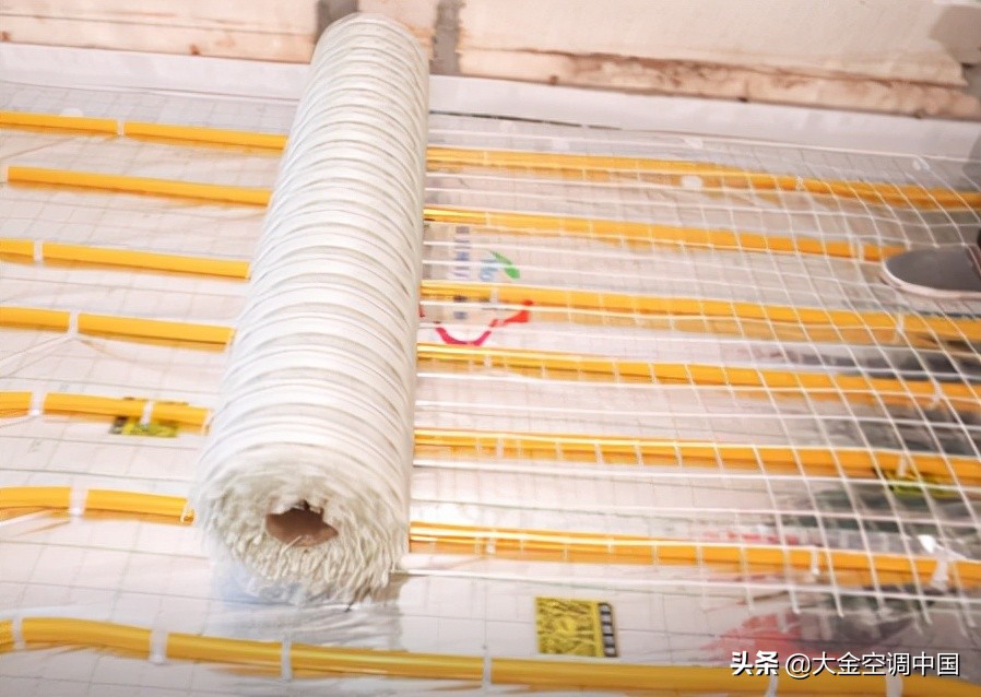 地暖铁网安装流程,地暖安装流程现场展示图